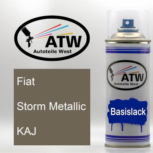 Fiat, Storm Metallic, KAJ: 400ml Sprühdose, von ATW Autoteile West.